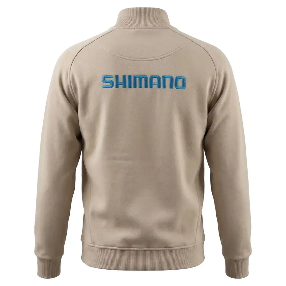 Shimano Zipper Sweatshirt Fermuarlı Beige