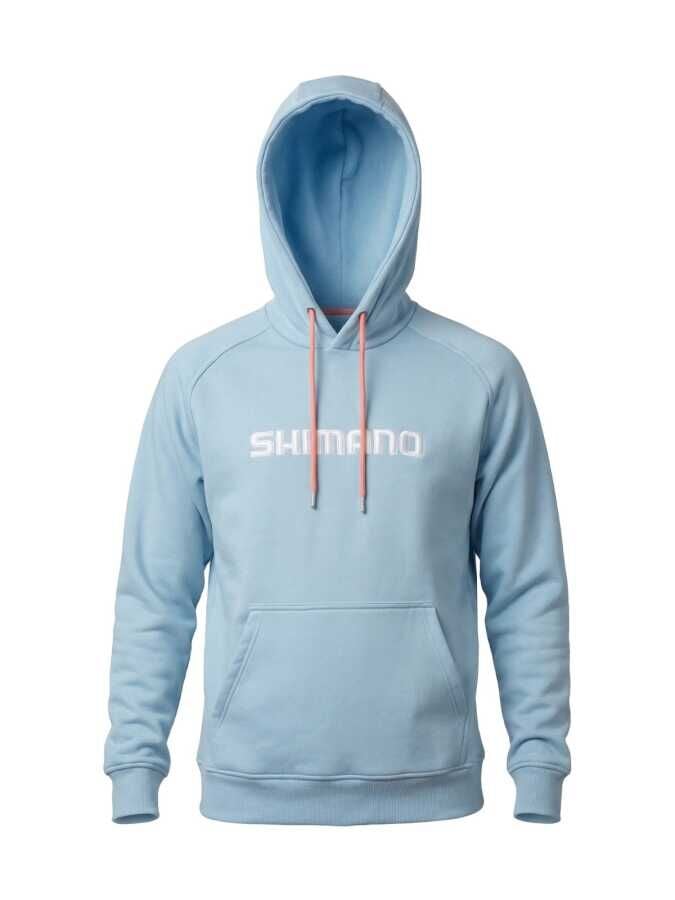 Shimano Hoodie Light Blue - Açık Mavi Balıkçı Kapüşonlu Sweatshirt