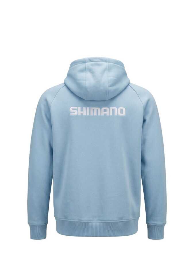 Shimano Hoodie Light Blue - Açık Mavi Balıkçı Kapüşonlu Sweatshirt
