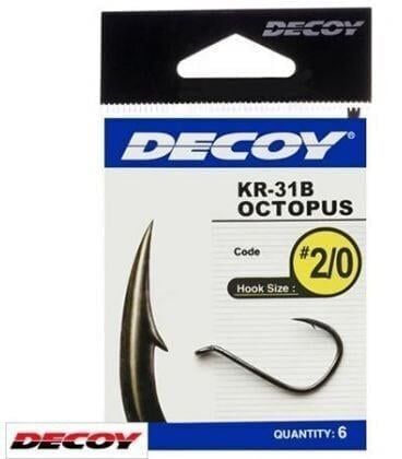 DECOY KR-31B Octopus Black Nickel Olta İğnesi 4/0