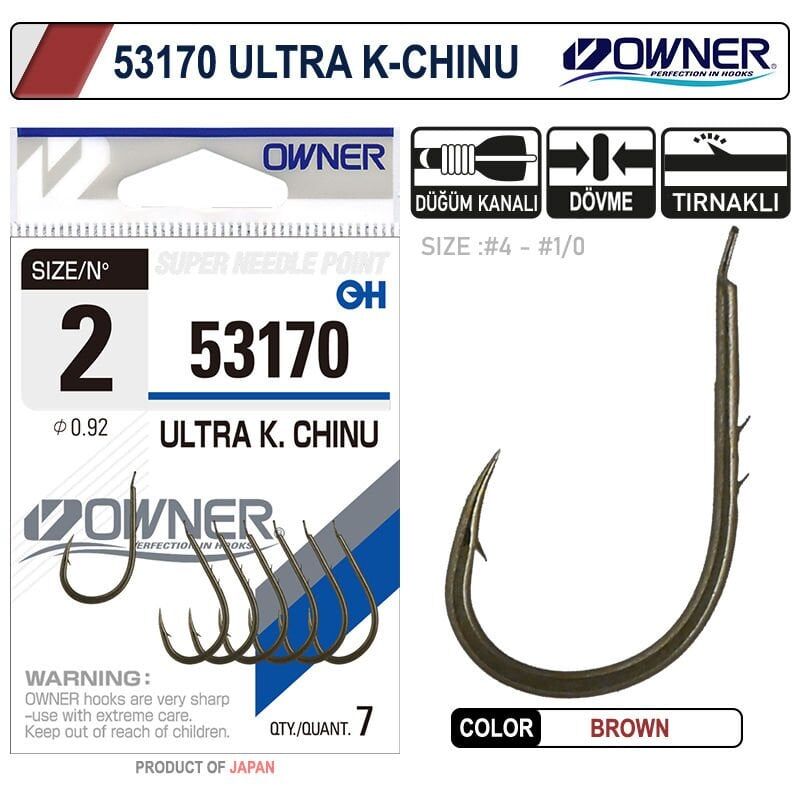 Owner 53170 Ultra K. Chinu Brown İğne 1