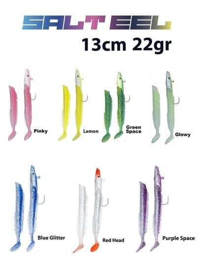 Fujin Salt Eel 13cm 22gr x2 Silikon Yem purple space