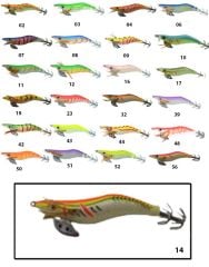 Captain 3017 Kalamar Zokası 10cm Wanted UV Squid Size 2.5 Gr