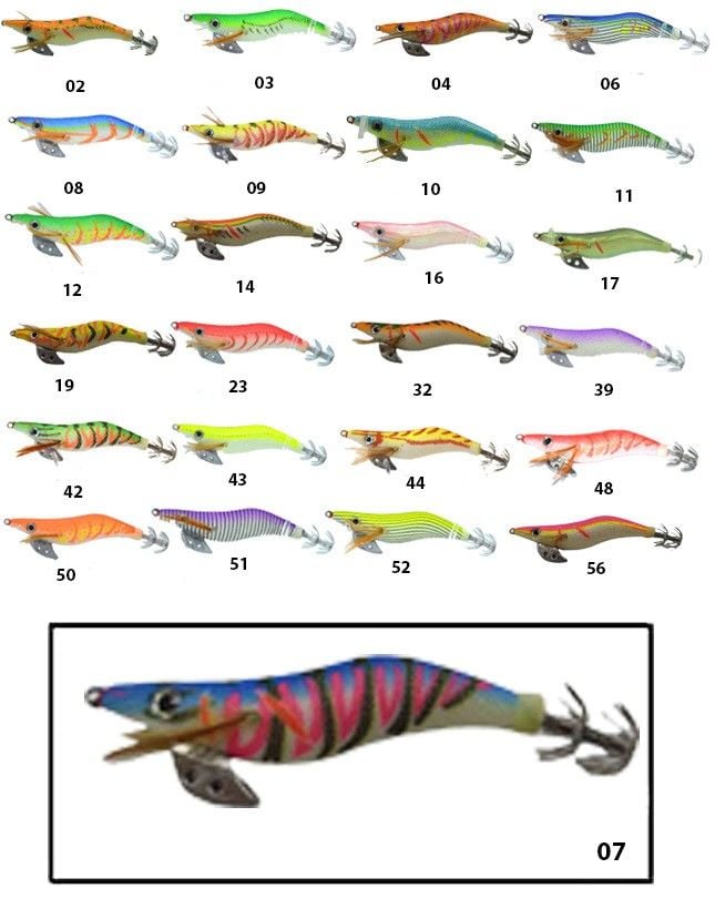 Captain 3017 Kalamar Zokası 10cm Wanted UV Squid Size 2.5 Gr