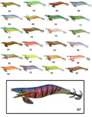Captain 3017 Kalamar Zokası 10cm Wanted UV Squid Size 2.5 Gr 3