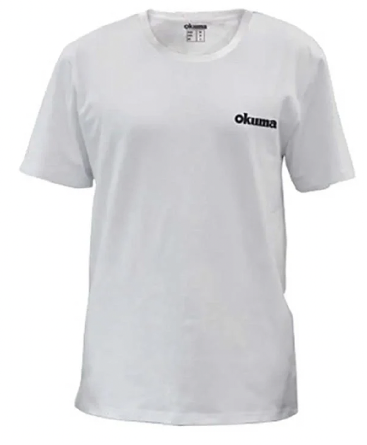 Okuma White Motif Cotton Short Sleeve Shirt