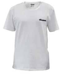 Okuma White Motif Cotton Short Sleeve Shirt
