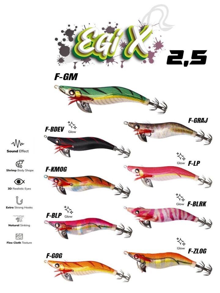 Fujin EgiX 2.5 10gr Kalamar Zokası F-GOG