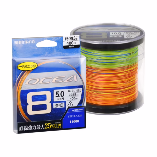 Shimano Ocea 8 Braid 400 Mt Multi Color İp Misina