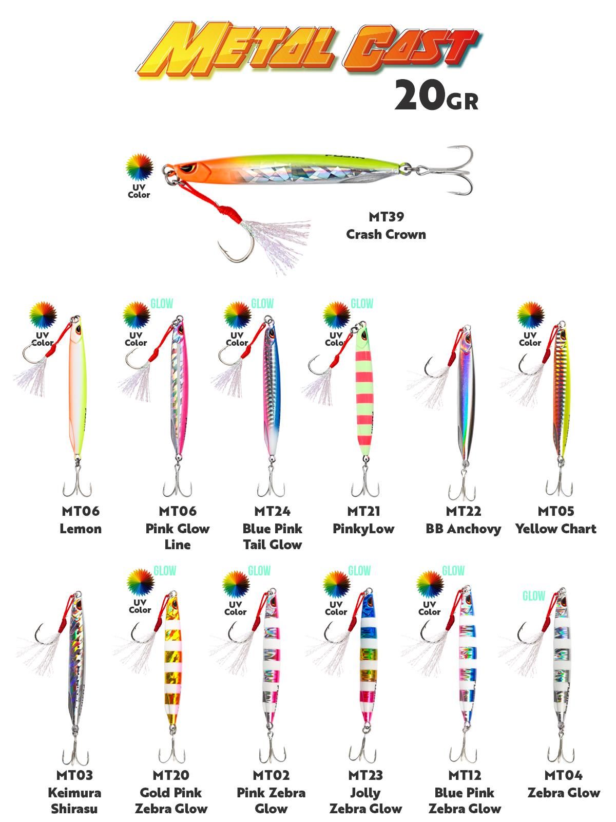Fujin Metal Cast 20gr Light Jig Metal Yem