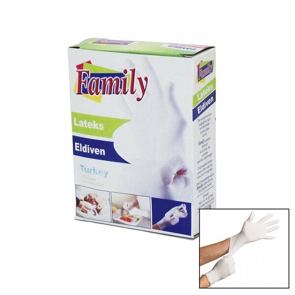 Family Latex Muayene Eldiveni Paketli 6 Pcs