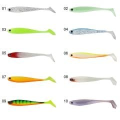 Captain 3587 Dagi Duck Shad 9cm 7gr Levrek Silikonu 5'li Paket Suni Yem