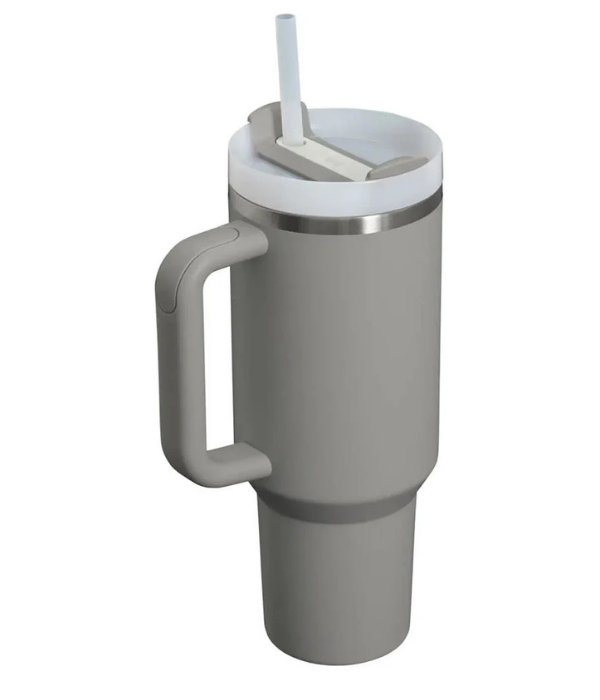 Stanley Quencher Pipetli Termos Bardak 1.18 Lt - Kül Rengi