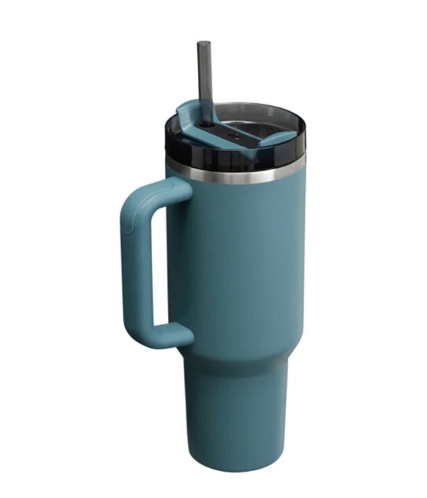 Stanley Quencher Pipetli Termos Bardak 1.18 Lt Petrol Rengi