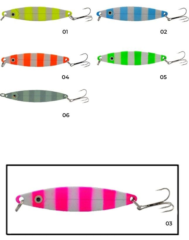 Captain 6150 Lüfer Kaşığı 28gr Zebra Glow 9cm