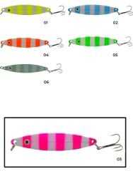 Captain 6150 Lüfer Kaşığı 28gr Zebra Glow 9cm