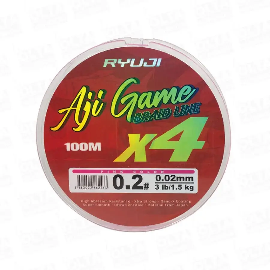 Ryuji Aji Game 4x 100 Mt Pink İp Misina