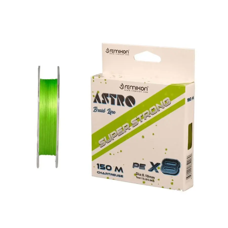 Remixon Astro 8x 150 Mt Chartreuse İp Misina 0.06mm