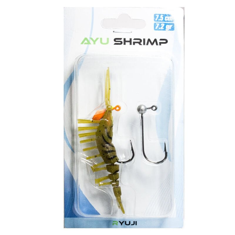 Ryuji Ayu Shrimp 7.5 Cm 7.2 Gr Silikon Karides Yem