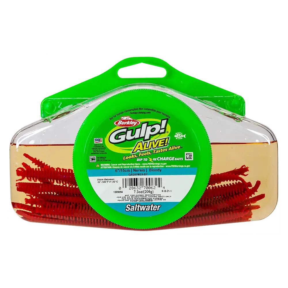 Berkley Gulp Alive Nereis Sahte Kurt BLOODY 15CM - 14LÜ