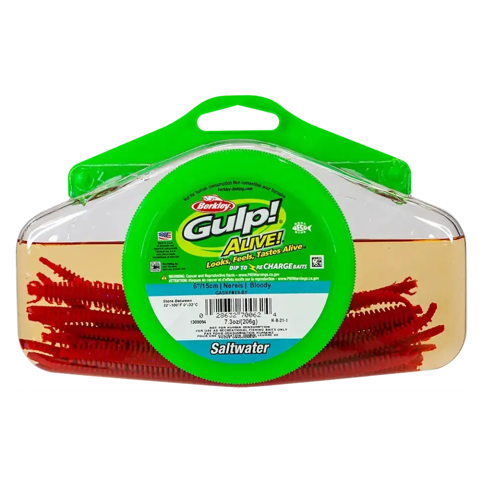 Berkley Gulp Alive Nereis Sahte Kurt BLOODY 15CM - 14LÜ