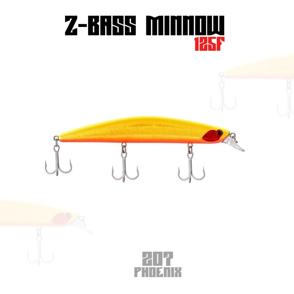 Fujin Z-Bass Minnow 125F 21gr Maket Balık 163 uv redhead