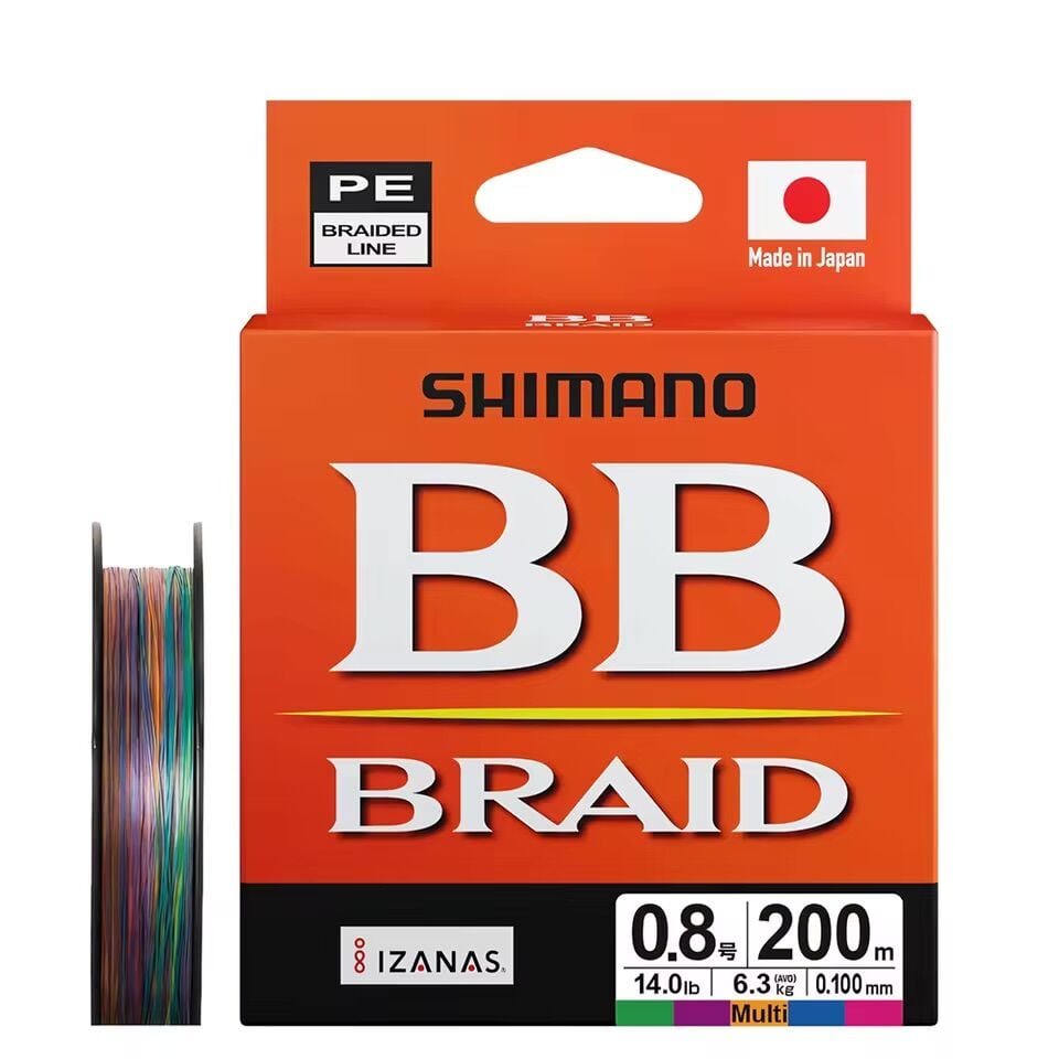 Shimano BB Braid 4x 200 Mt Multicolor İp Misina