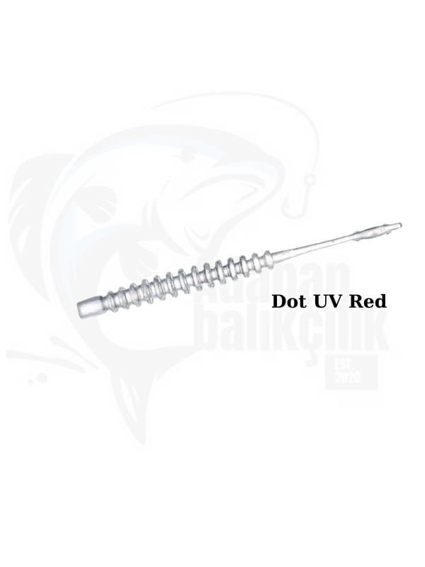 Daiwa Gekkabijin Ajing Beam 2.0 LRF 5 CM Silikon Yem Dot Uv Red