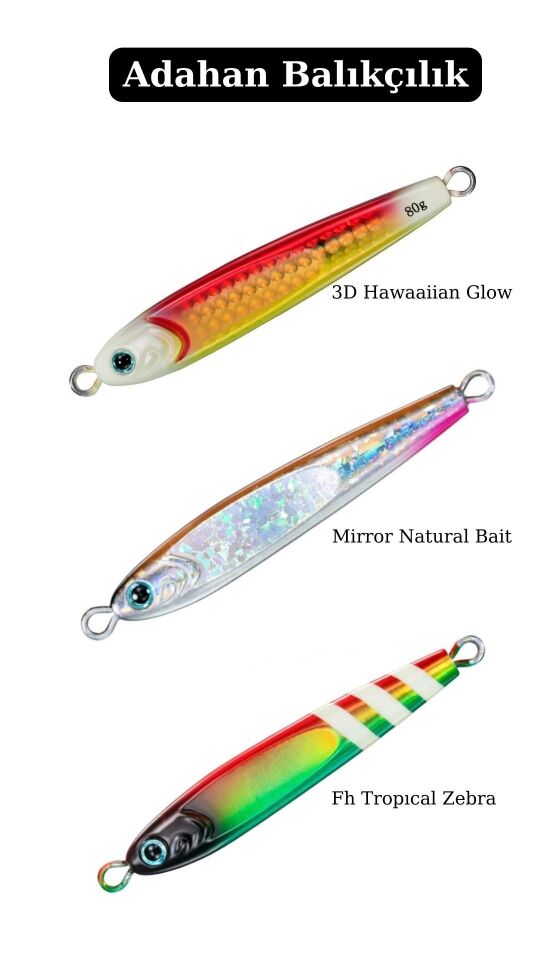 DAIWA SALTIGA TUNGSTEN JIG 80 GR 3D HAWAAİİAN GLOW