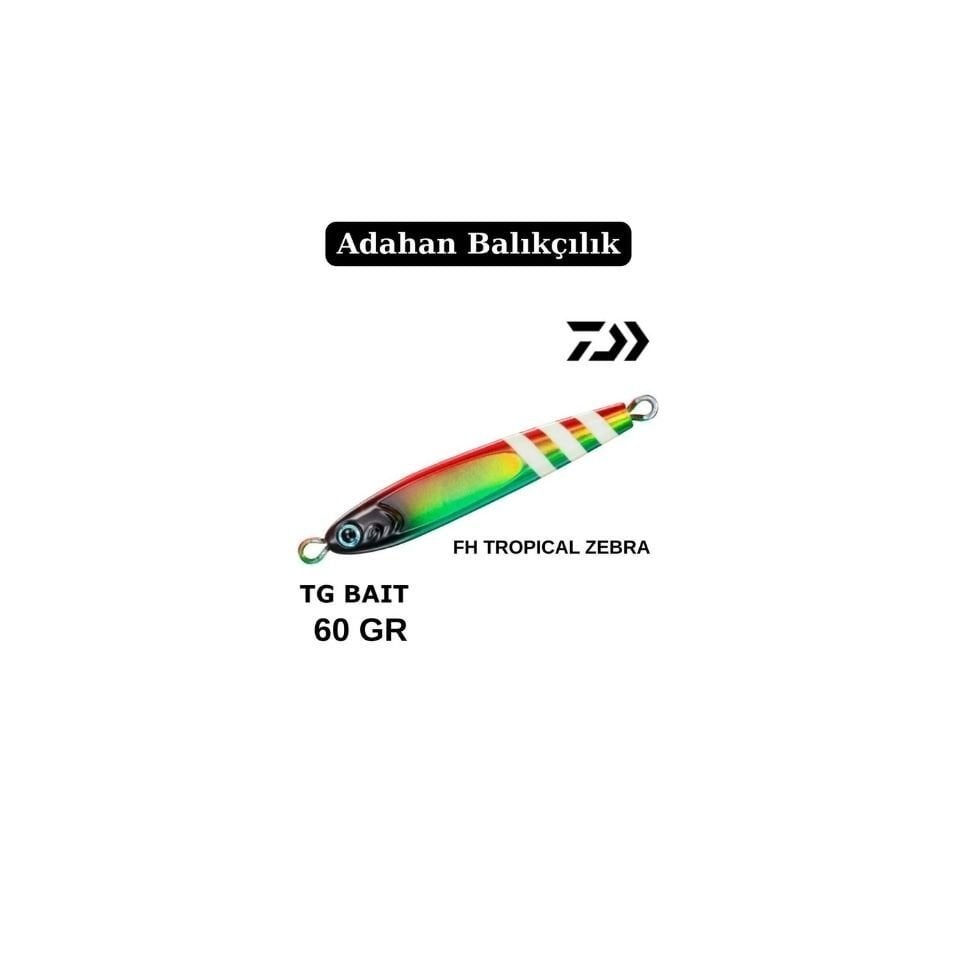 DAIWA SALTIGA TUNGSTEN JIG 60 GR FH TROPICAL ZEBRA