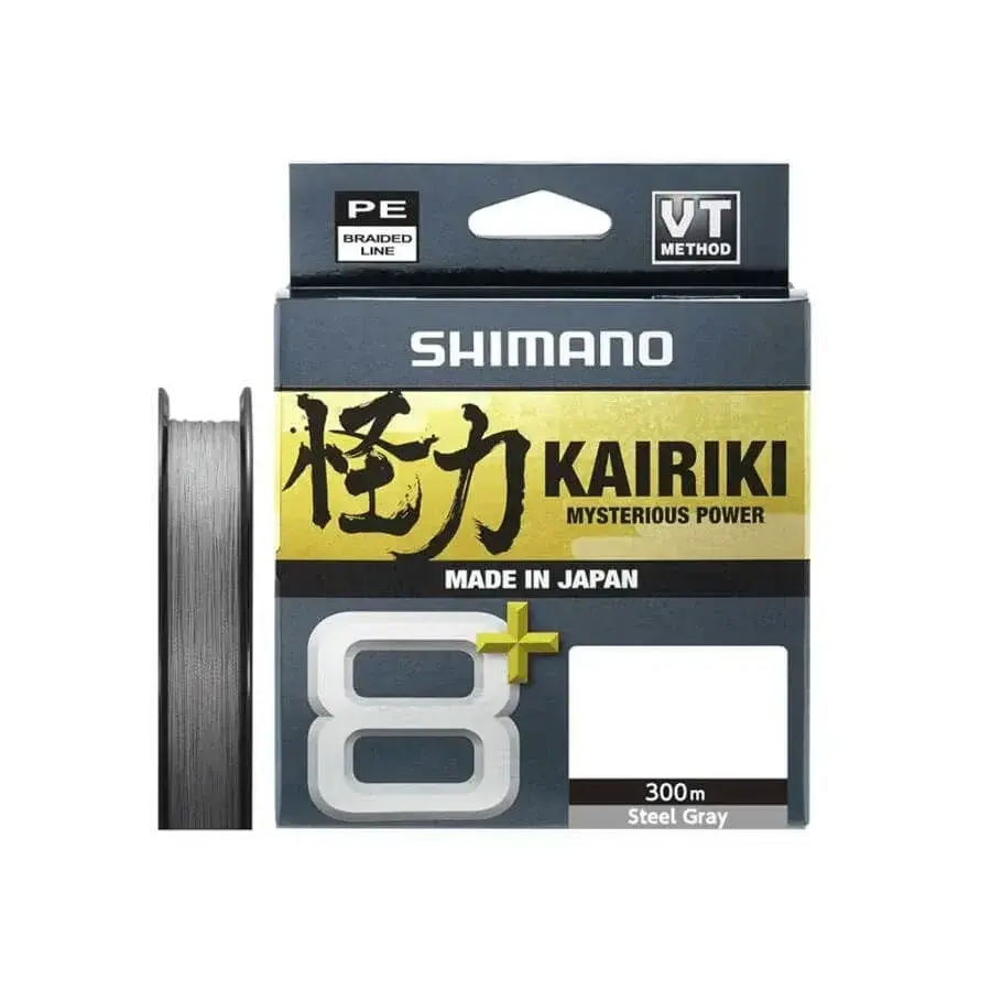 SHIMANO KAIRIKI X8+ 300 MT 0,16 MM STEEL GREY