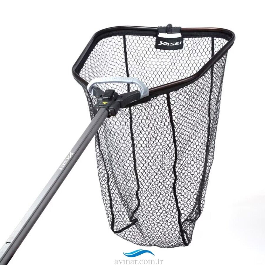Shimano Yasei Foldable Rubber Net Medium Kauçuk Balık Kepçesi