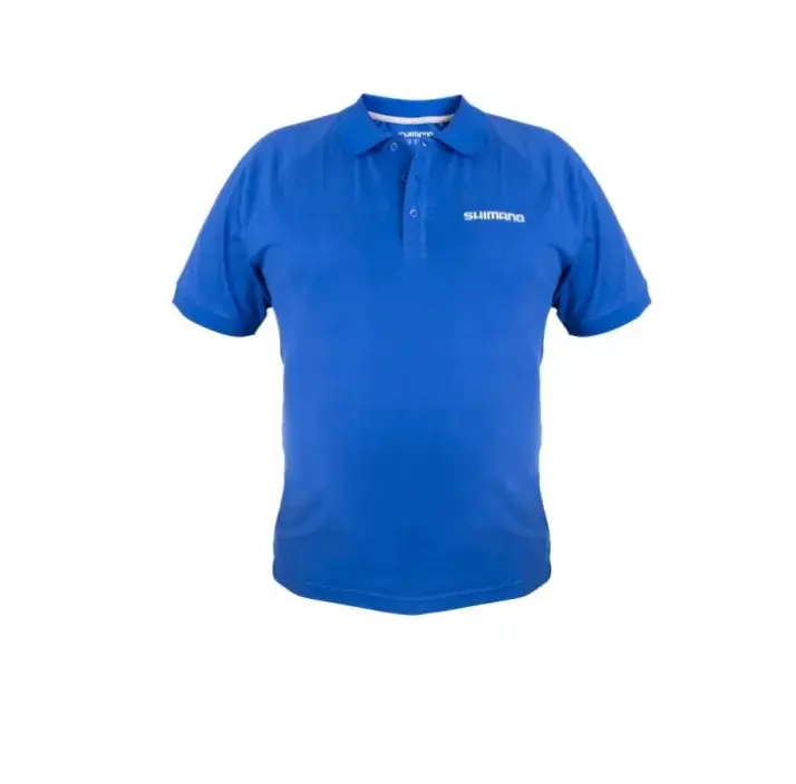 Shimano Short Sleeve Polo Blue XLARGE