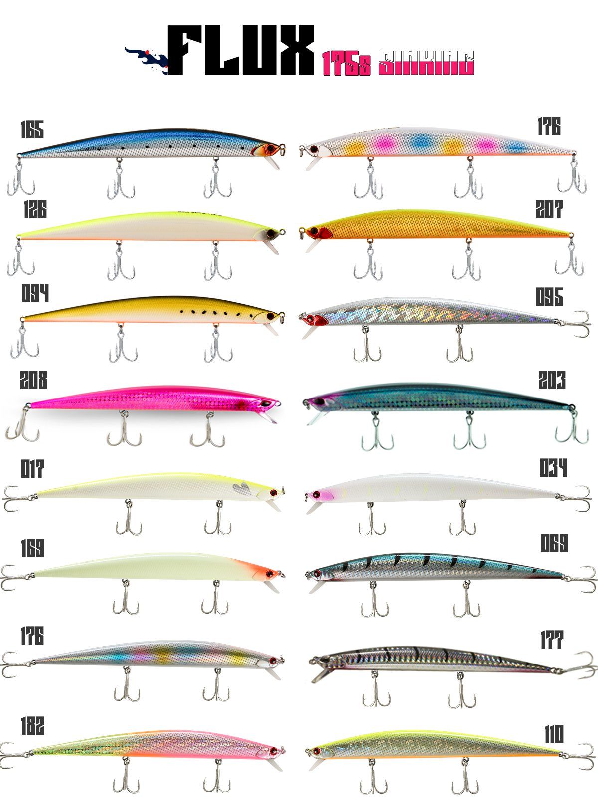 Fujin Flux 175mm 29gr Sinking Maket Balık