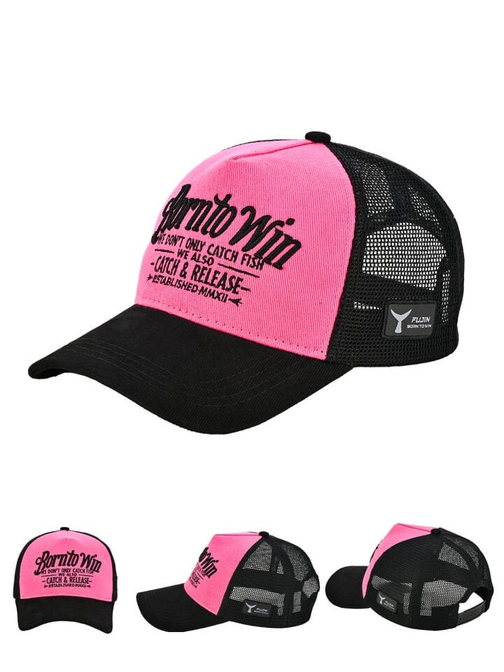 Fujin BTW Trucker Şapka Black Fuchsia