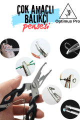 Balıkçı Çok Amaçlı ÇELİK Pense 13 Cm KILIF HEDİYELİ Siyah Renk