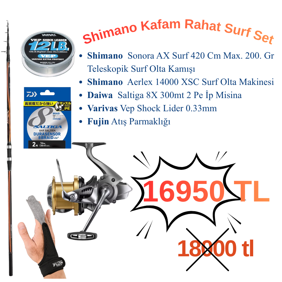 Shimano Kafam Rahat Surf Set
